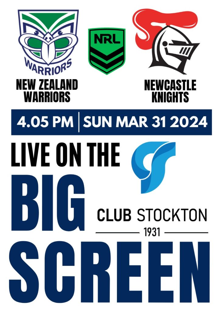 Warriors Knights 405 pm 31032024 Live On The Big Screen Club Stockton